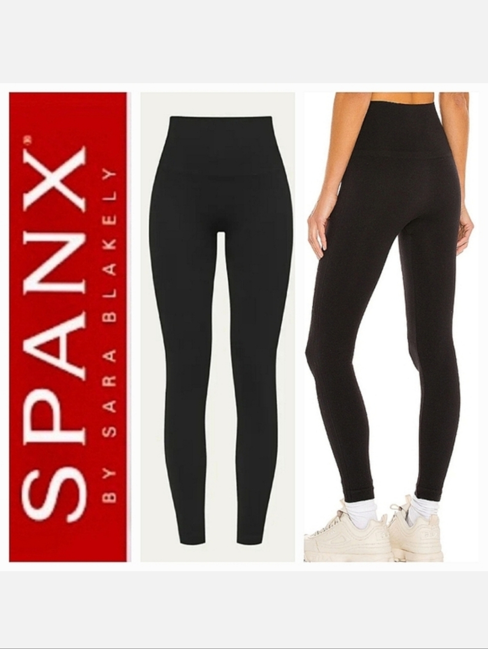 Spanx Look At Me Now Seamless Leggings in Very Black Sz M